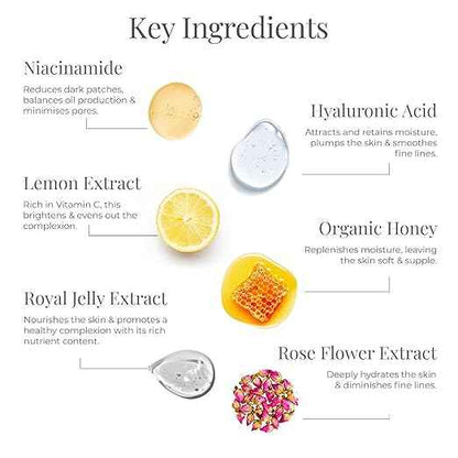 Forest Essentials Ayurvedic Purifying Face Wash Honey, Lemon & Rosewater| For Normal to Dry Skin