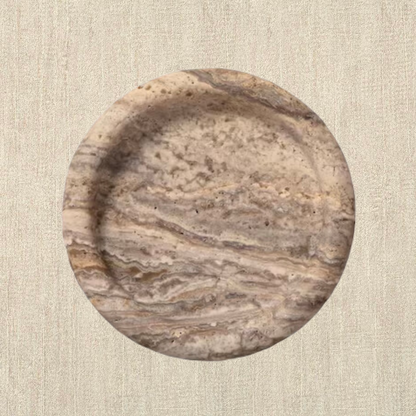 Grey Travertine Catchall
