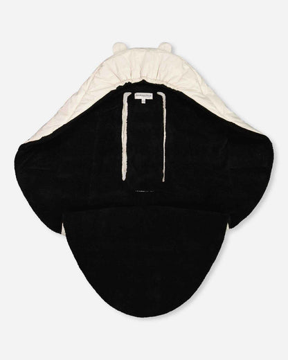 Snuggly Wrap Silver White For Car Seat And Stroller