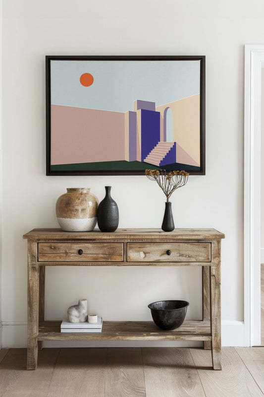 GÉOMÉTRIE, Oeuvre sur toile étirée
