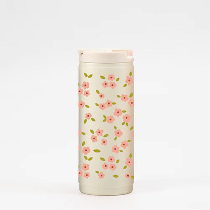 Gobelet isotherme 16oz - crème bloom rose