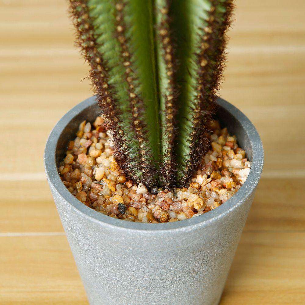 Goza Artificial Cactus Tree Potted Plant 9"