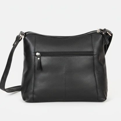 Greenwood Leather Elegant Crossbody Bag. Full-Grain Leather Shoulder Bag