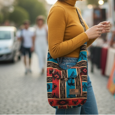 OLDTRIBES™ Buffalo / thunder eagle Crossbody bag