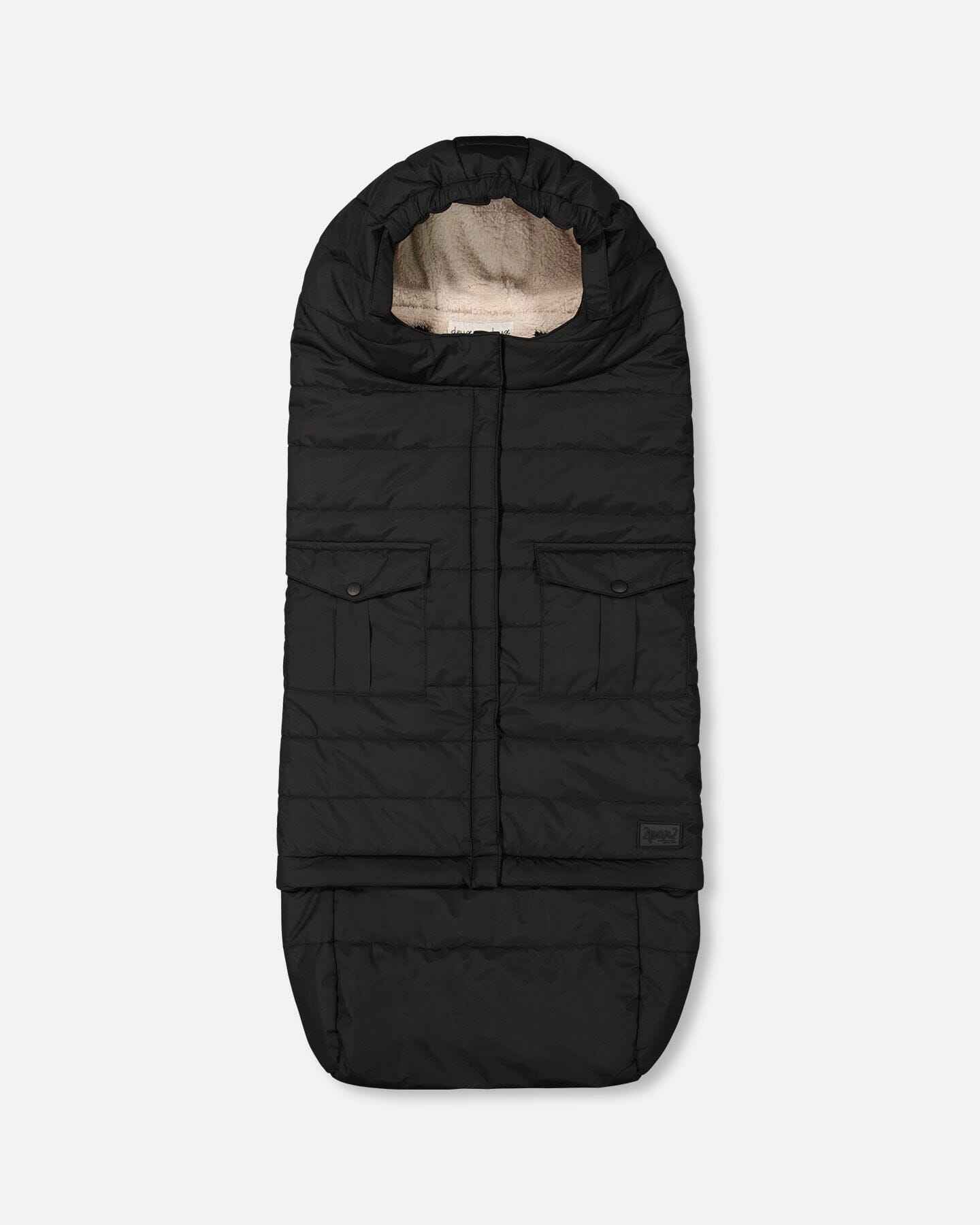 Evolutive Baby Footmuff Designed For Car Seat And Stroller Black