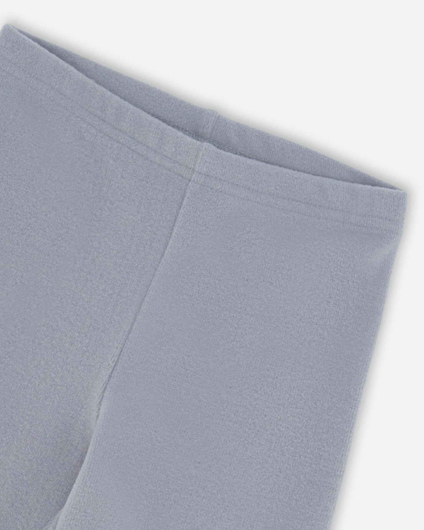 Super Soft Ribbed Leggings Blue Gray