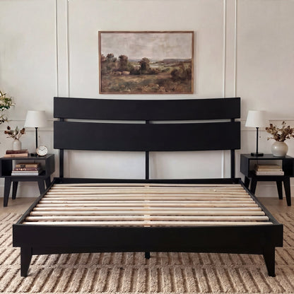 Aurora Solid Wood Bed Frame