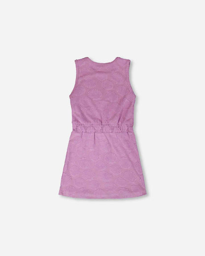 Terry Cloth Beach Dress Lilac