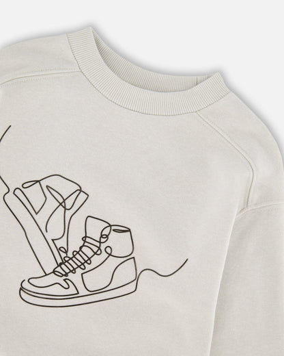French Terry Sweatshirt Pale Grey