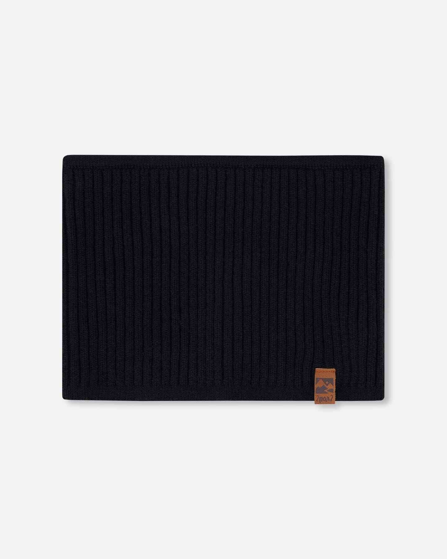 Knit Neckwarmer Black