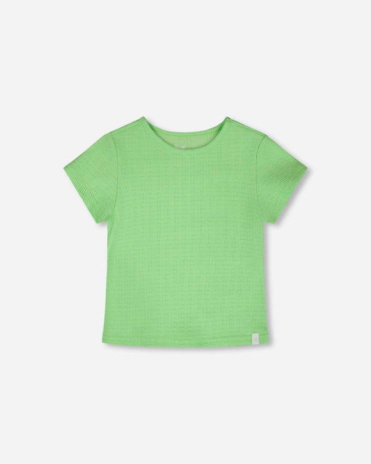 Crinkle Jersey T-Shirt Mint Green