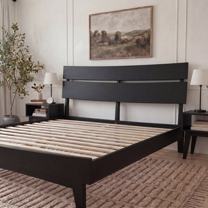 Aurora Solid Wood Bed Frame
