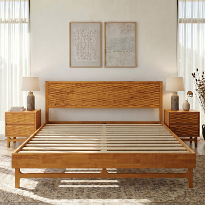 Elara Solid Wood Bed Frame