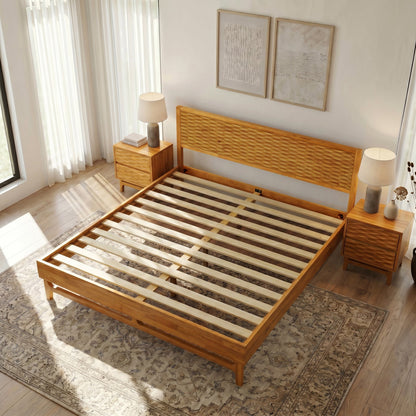 Elara Solid Wood Bed Frame