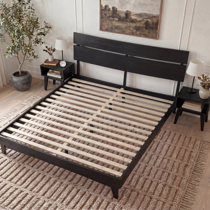 Aurora Solid Wood Bed Frame