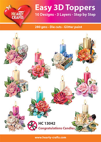 Easy 3D - Toppers Congratulations Candles