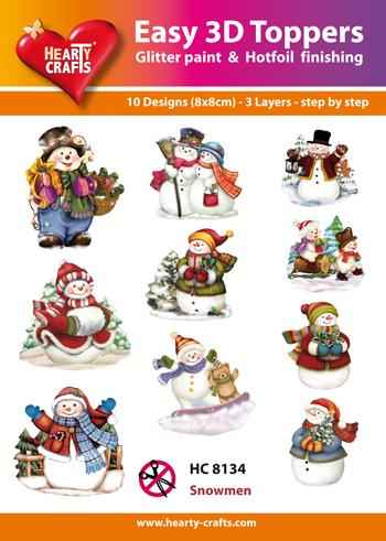 Easy3D Precut Toppers - Snowmen