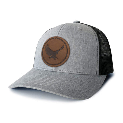 Eagle Leather Patch Trucker Hat