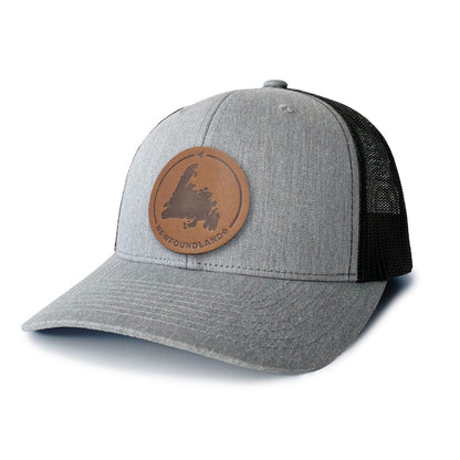 Newfoundland Leather Patch Trucker Hat