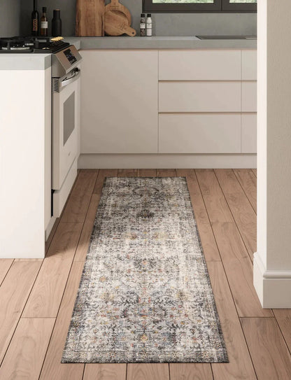 Hialeah Silber Pastellblauer Teppich