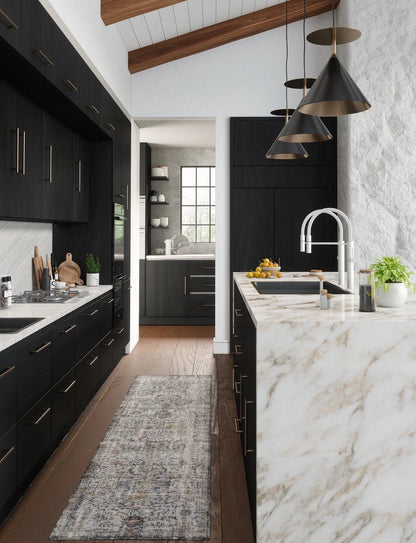 Hialeah Silber Pastellblauer Teppich