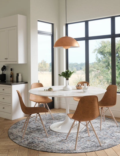 Hialeah Silber Pastellblauer Teppich