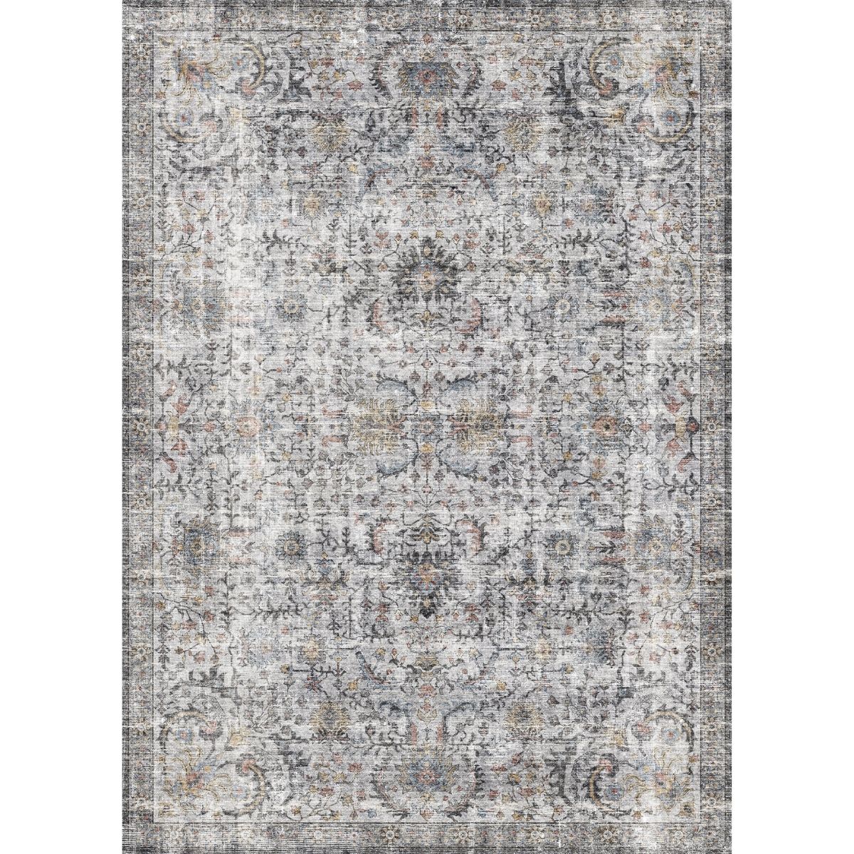 Hialeah Silber Pastellblauer Teppich