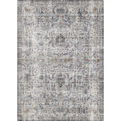 Hialeah Silber Pastellblauer Teppich