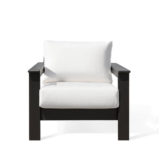 Hickory Polymer Outdoor Club Chair with Sunbrella® Cushions - AURABAGS SHOP