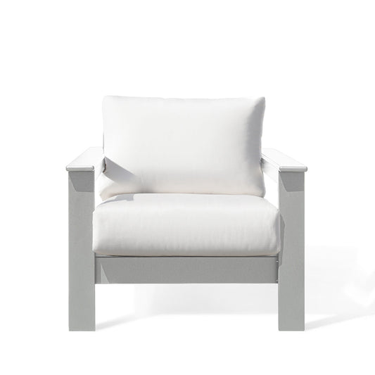 Hickory Polymer Outdoor Club Chair with Sunbrella® Cushions - AURABAGS SHOP