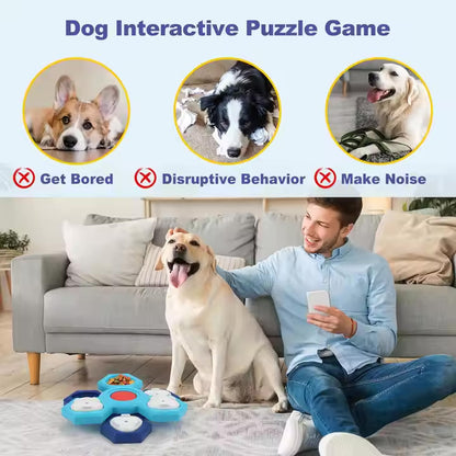 Dog Puzzle Feeder Toy | Honeycomb Design