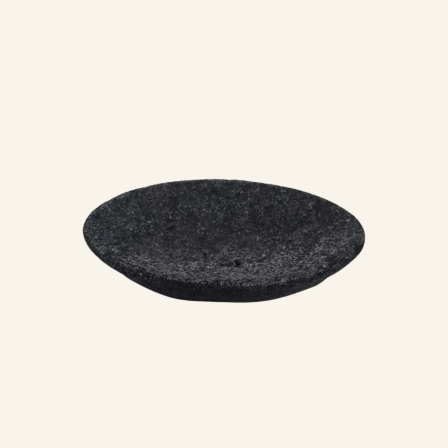 Seifenschale aus schwarzer Vulkangestein anthrazit