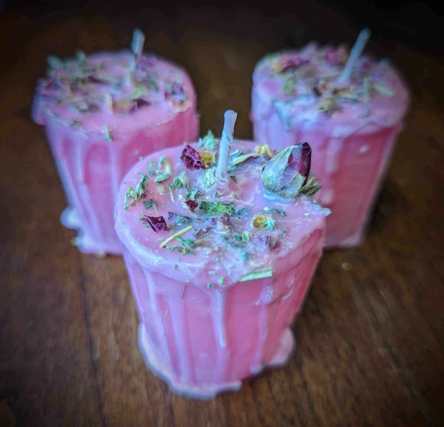 Love Ritual Herbal Votive Candle