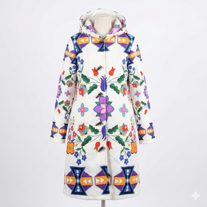 OLDTRIBES™ Arctic Flowers Long Coat