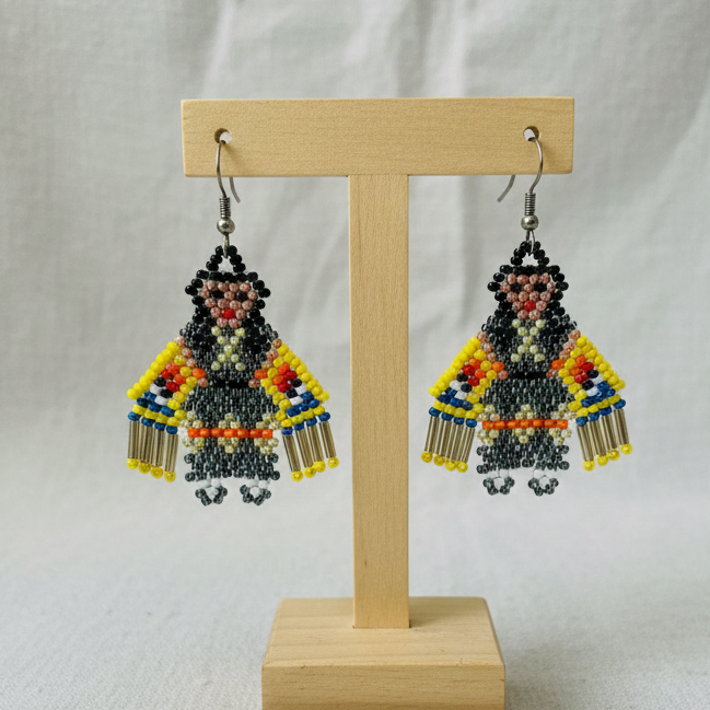 OldTribes™ American Kachina Doll Girl Woman Grey