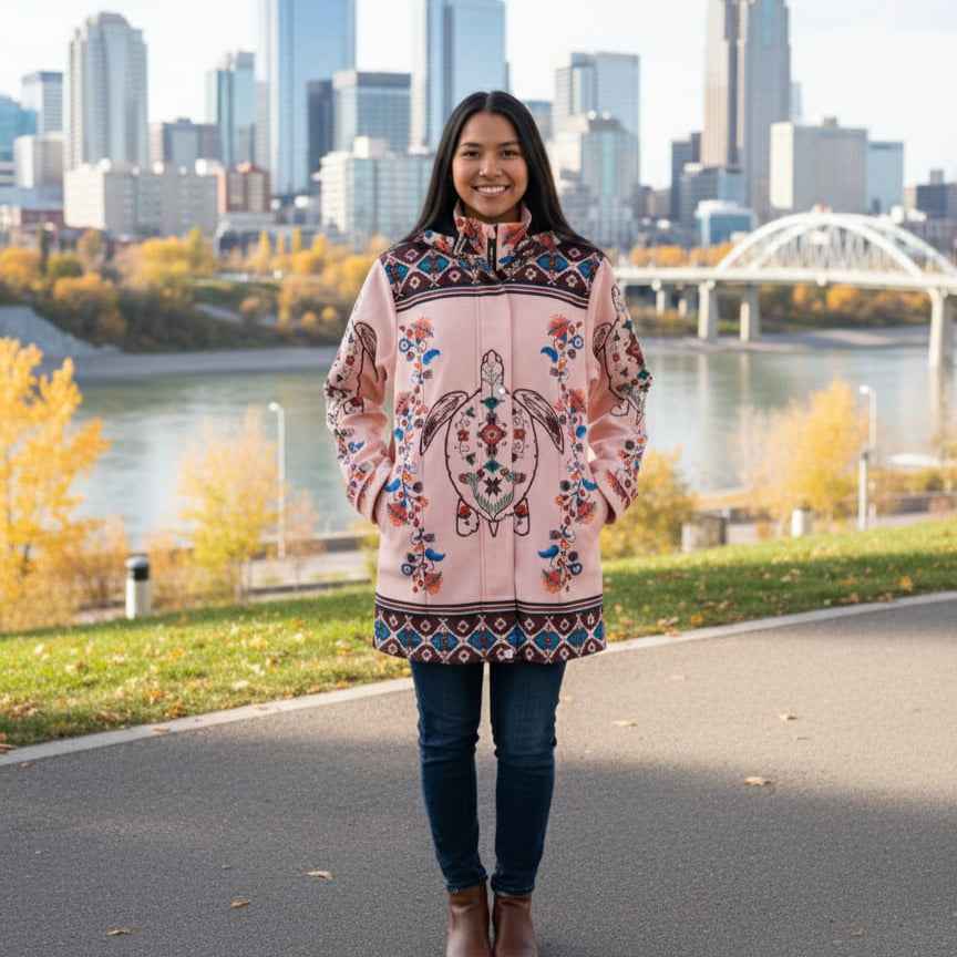 Blush Turtle 3/4-Length Coat