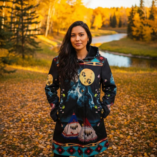 Eternal Wolf 3/4-Length Coat