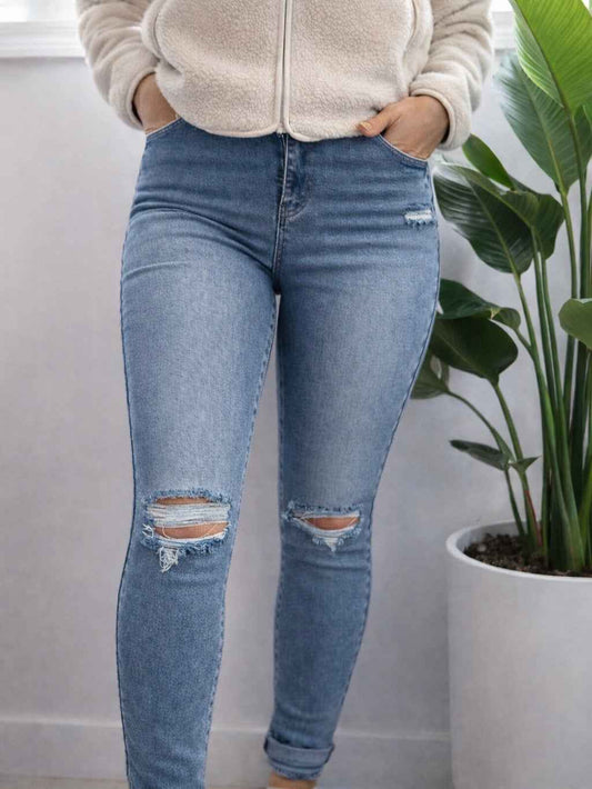 Jeans foncé - Troué