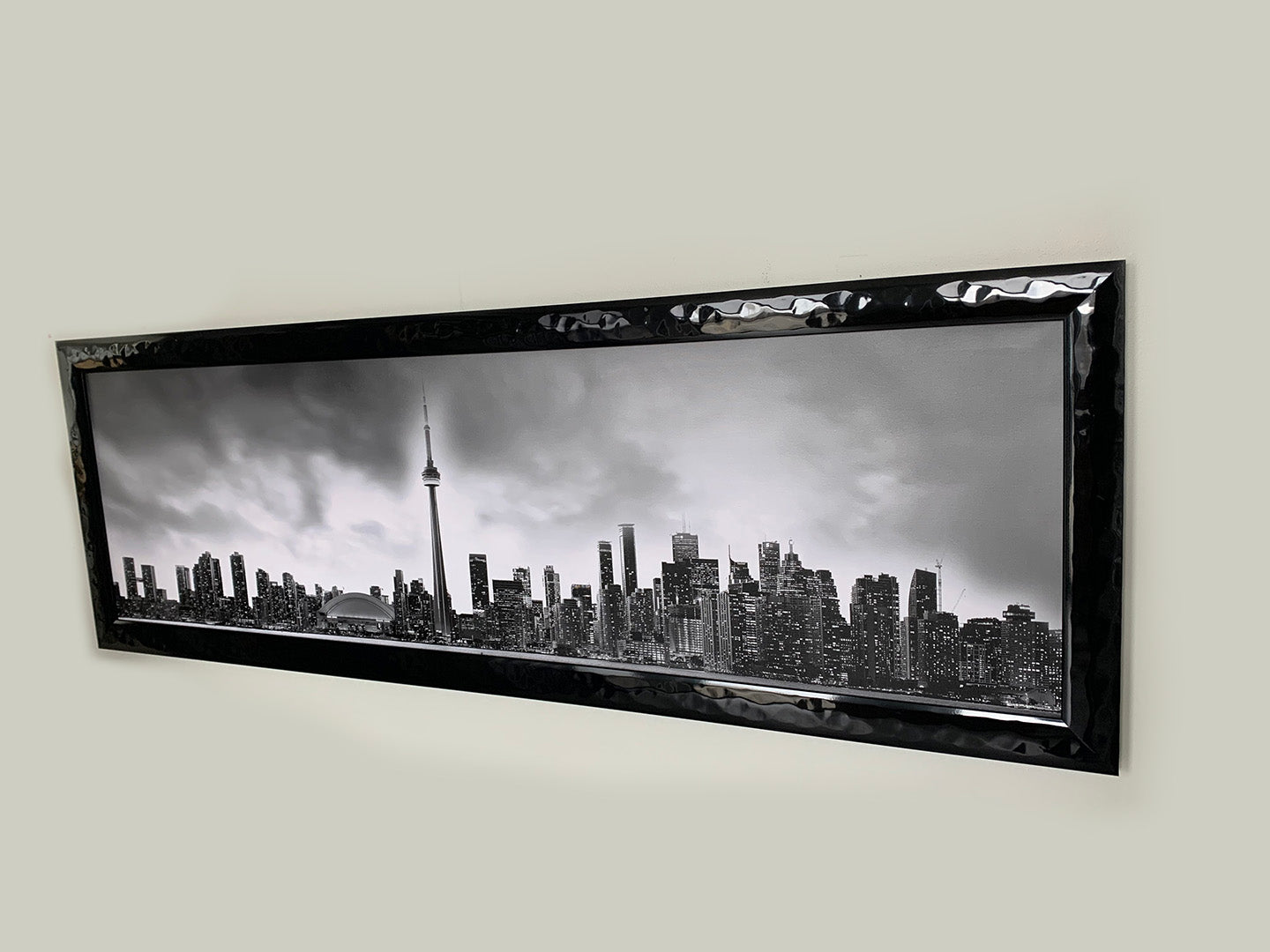 Toronto und CN Tower in Schwarz-Weiß – Stadtpanorama