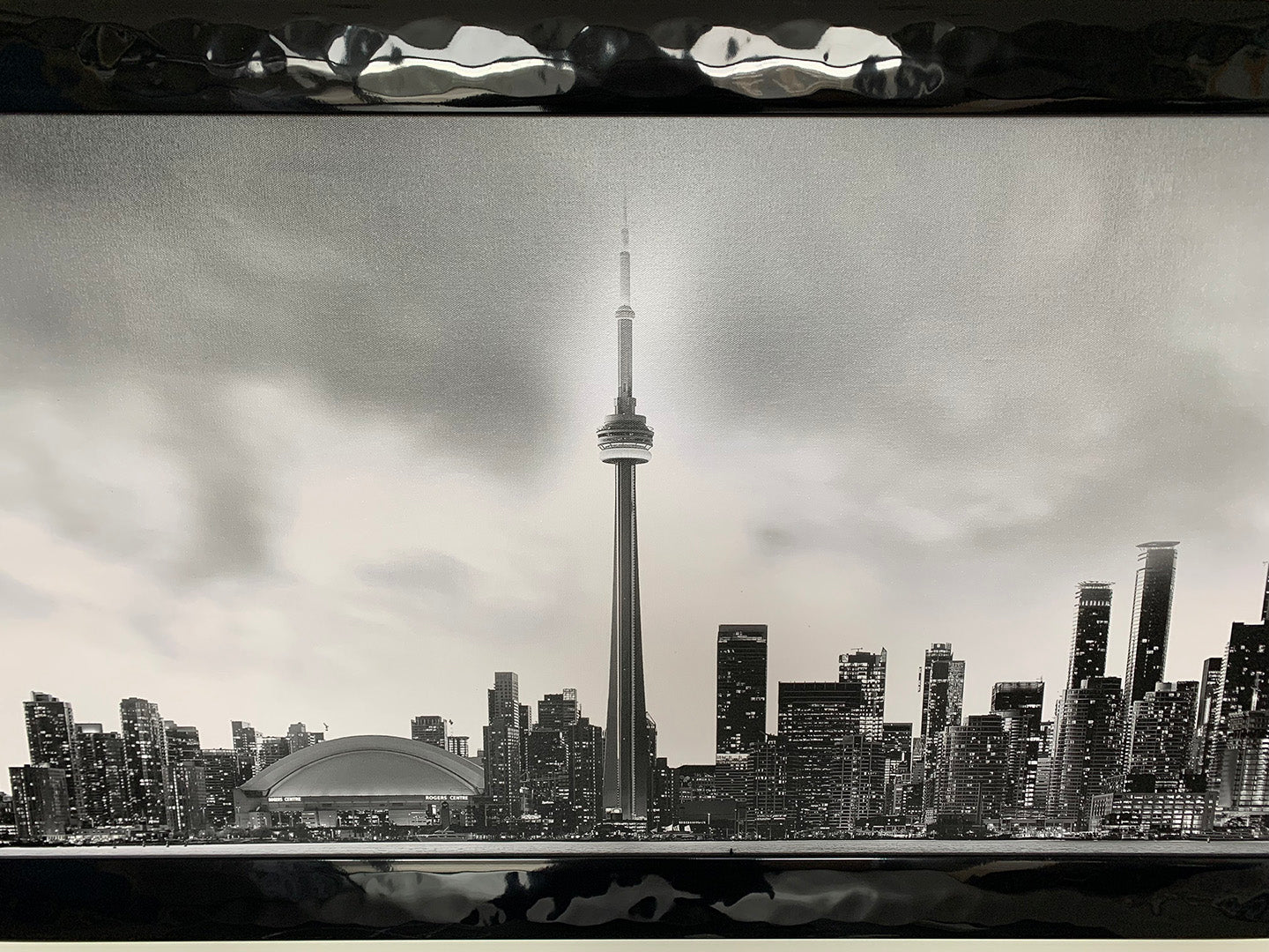 Toronto und CN Tower in Schwarz-Weiß – Stadtpanorama