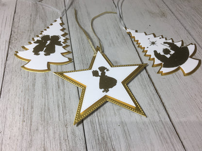 Pin It Nellie's Choice Nested Die Duo - Tree and Star - 10 Dies Total