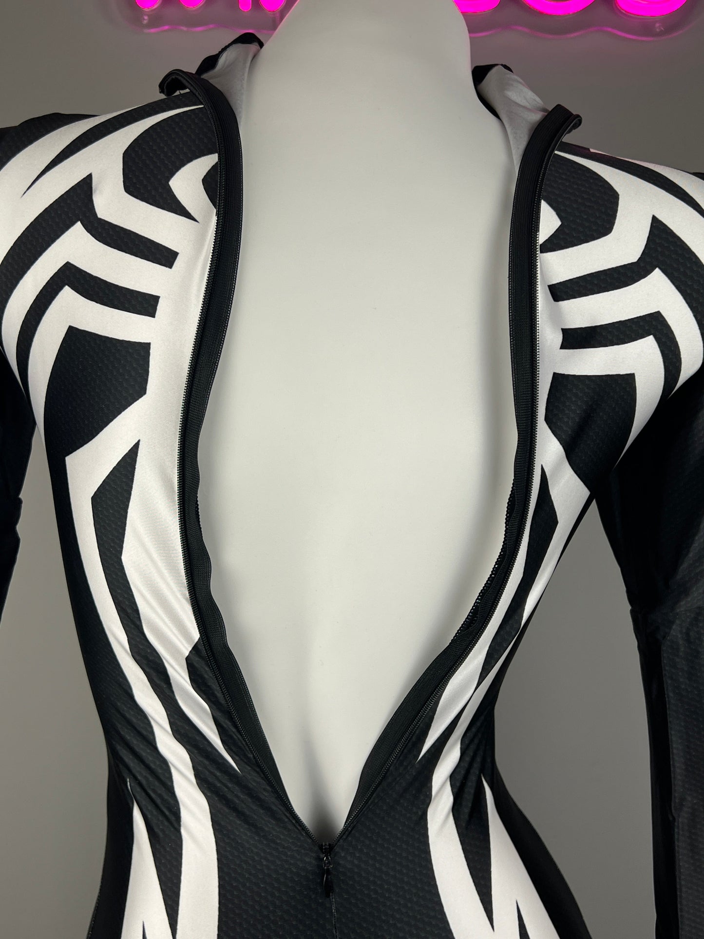 【DISCONTINUED】Symbiote Spider Cosplay Bodysuit | Spandex Black Spider Costume