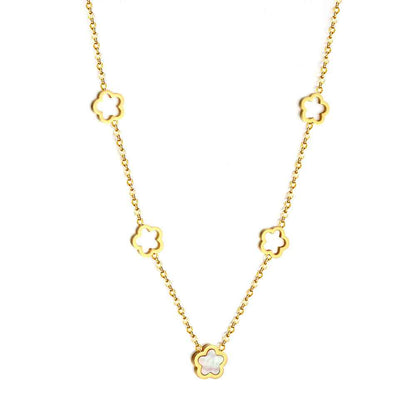 Pearl Blossom Cascade Necklace