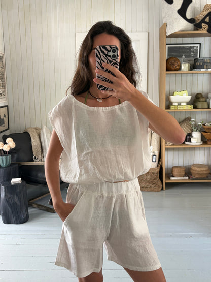 Panna Linen Top