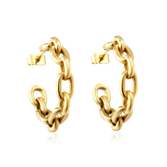 Chain Link Half Hoops
