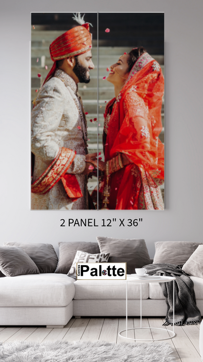 Leinwandbilder geteilt 2 Paneele je 30 x 90 cm
