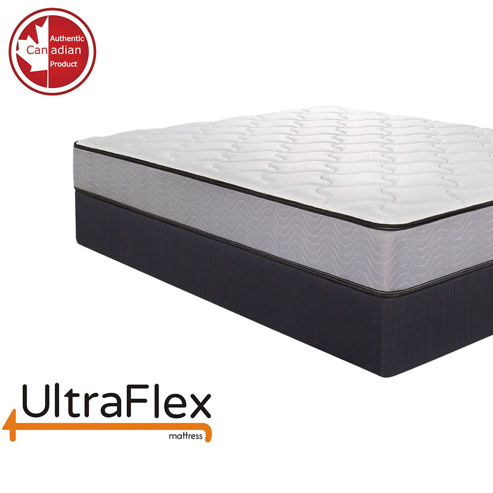 UltraFlex® PARADISE - Natural Heavy Duty Foam Blend, Low Motion Transfer, Comfort+ Quilting, Orthopedic Cool Gel, and Spinal Posture Support Eco-Friendly Mattress (Made in Canada)