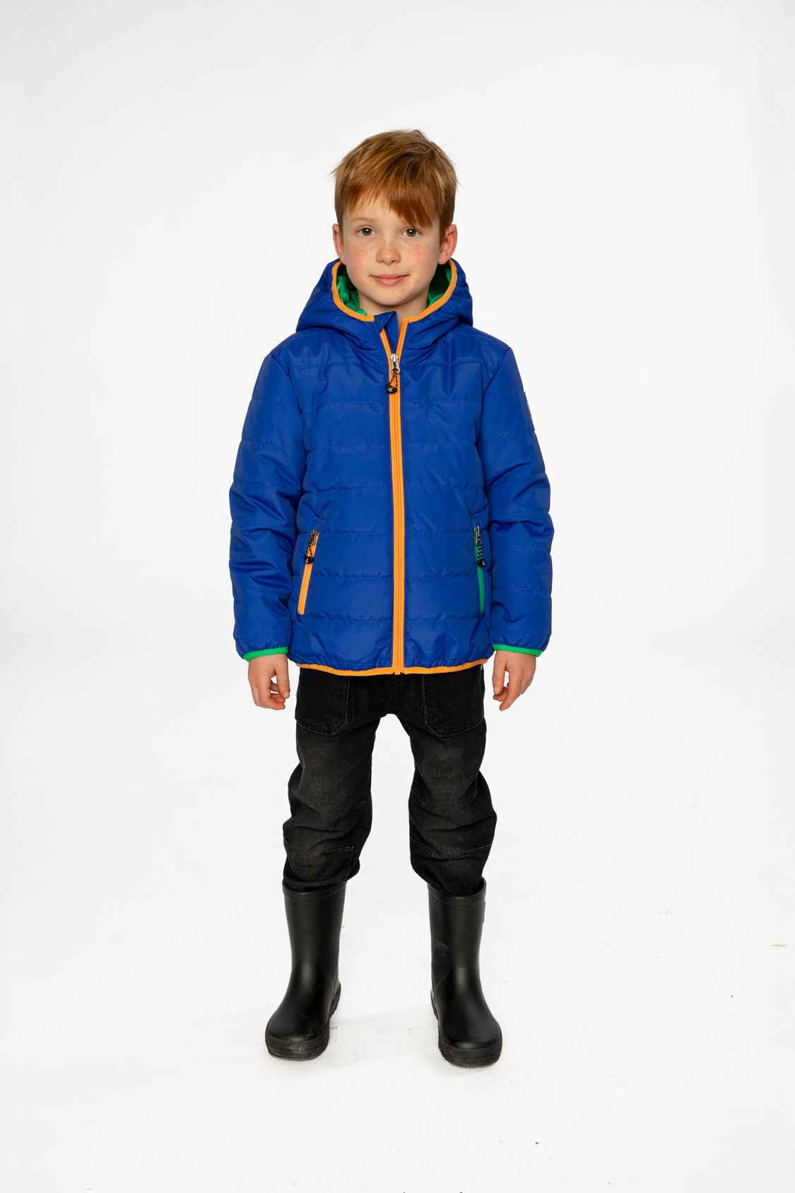 Quilted Mid-Season Jacket Royal Blue