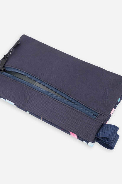 Pencil Case Blue Floral Print
