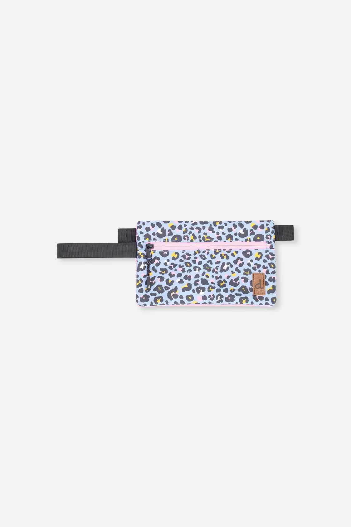Pencil Case Blue Leopard Print